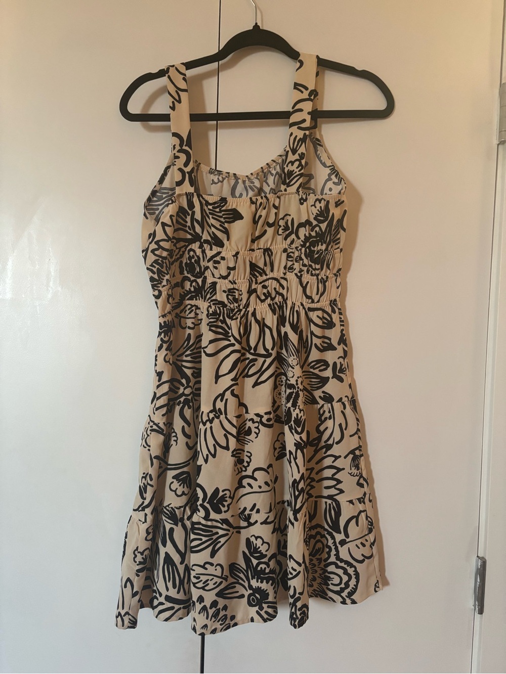 Floral Smocked Tiered Mini Dress | Monteau Los Angeles - Picture 3 of 3